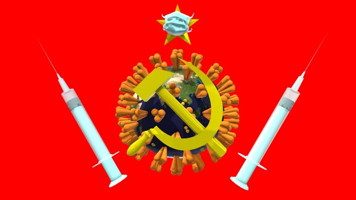 Coronavirus the communist virus 3D Model