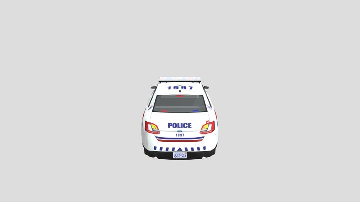 Toronto Ford Taurus Police Car 3D Model
