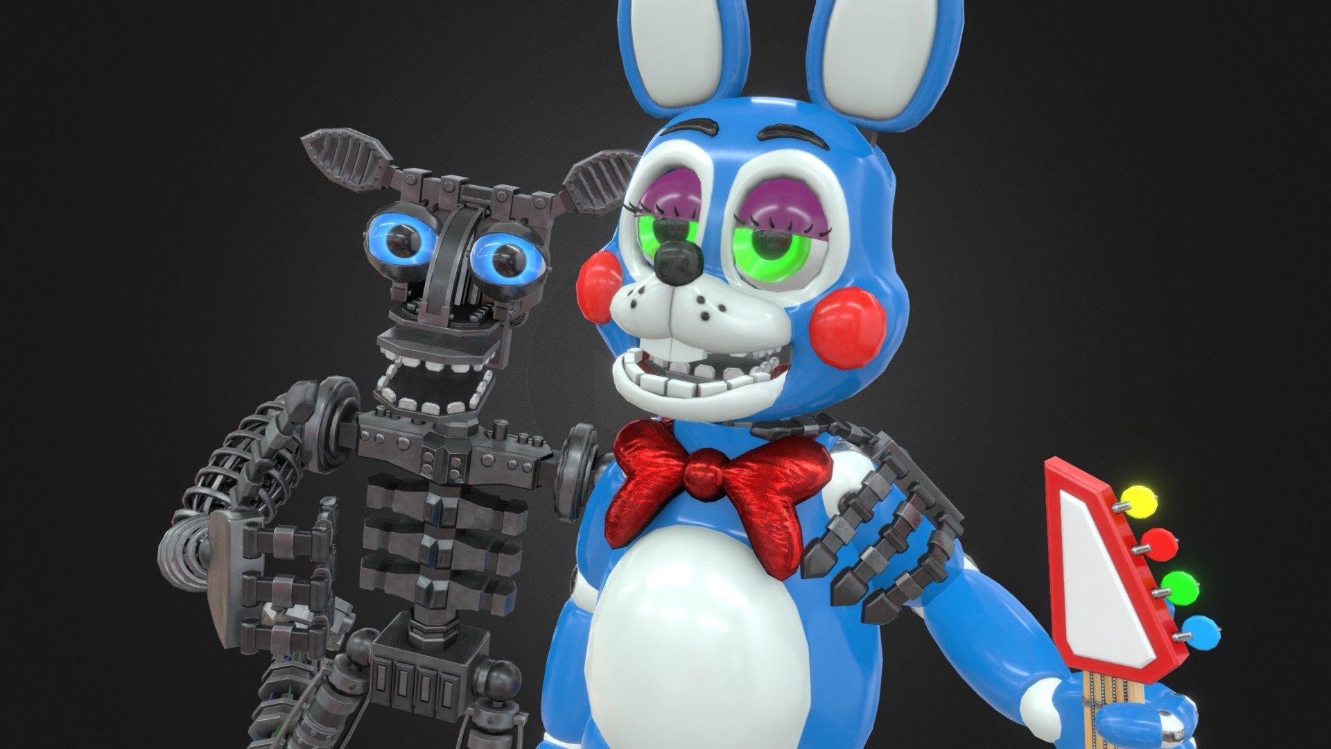 ArtStation - [FNAF] Stylized Toy Bonnie model