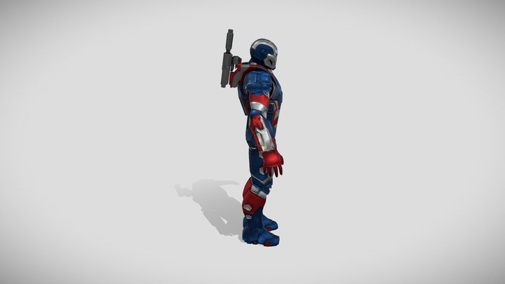 War Machine (Iron Patriot) 3D Model