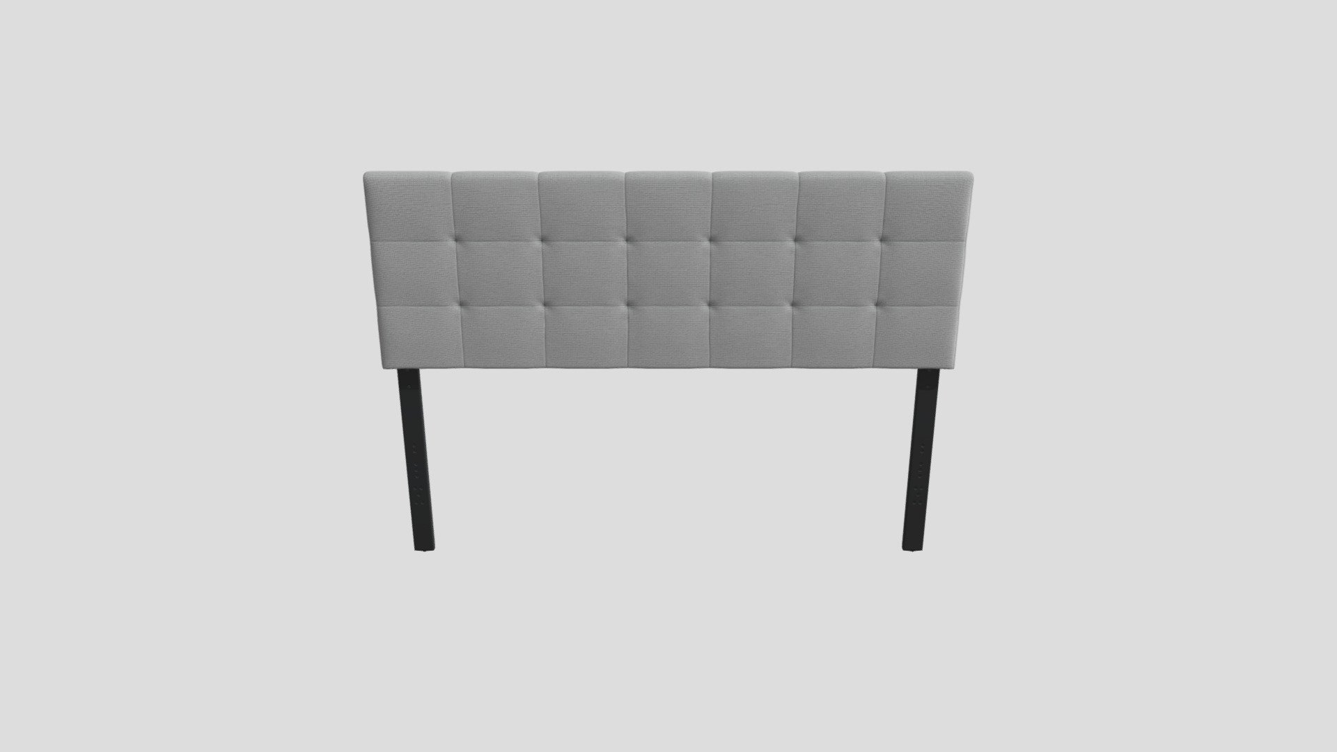 Square Tufted Low Profile Headboard 3D model by malouf [4de915c