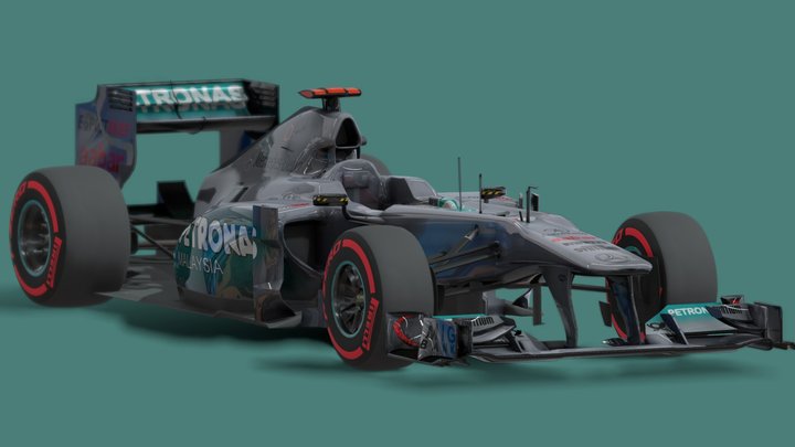 2011 Mercedes MGP W02 – Free 3D Model STL