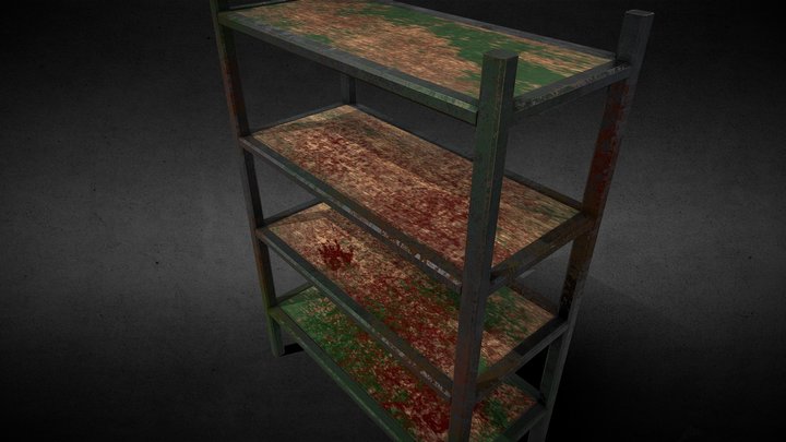 bloody metal cabinet 3D Model