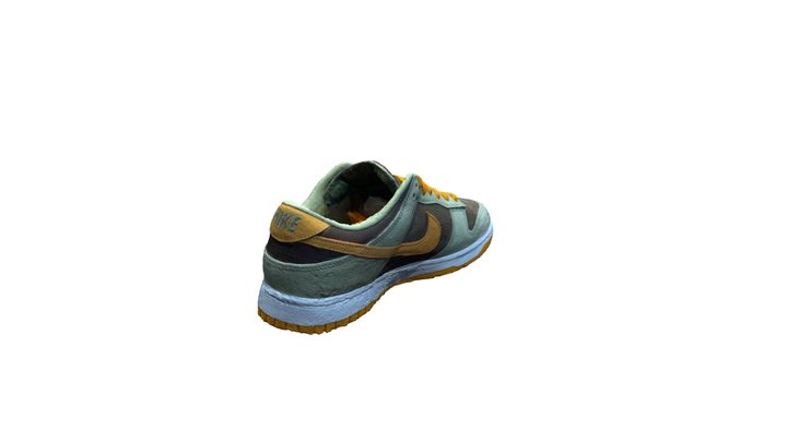 Yellow_nike_dunk_low_dusty_olive_from_video_clip 3D Model