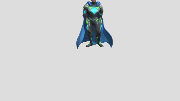 Superhero 3D Model