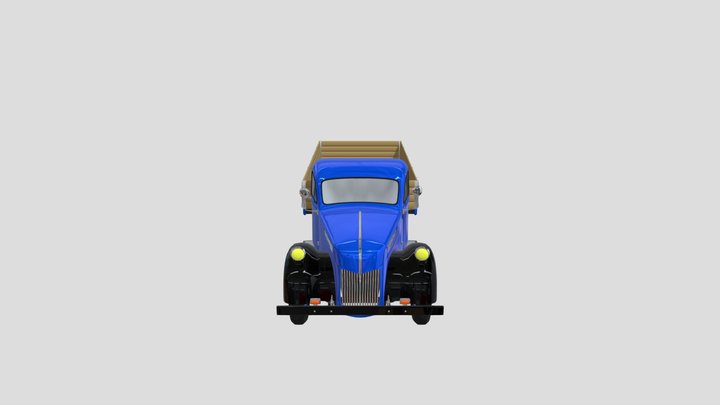3D Model- Ford-v3000s Truck 3D Model