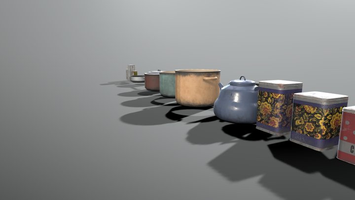 kitchen staff 3D Model