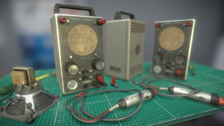 The Heathkit Signal Tracer 3D Model