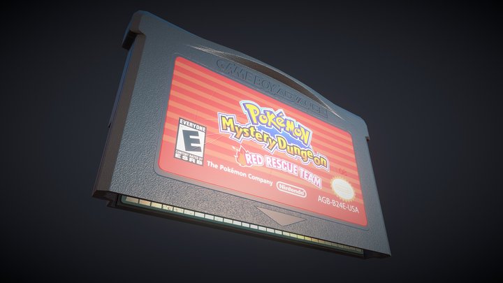 Gameboy Advance cartridge 3D Model