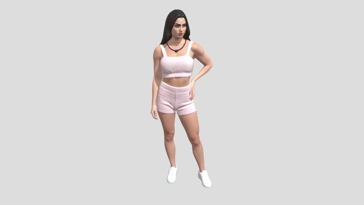 Blush Pink Fuzzy Co Ord – Kostenloses 3D-Modell STL