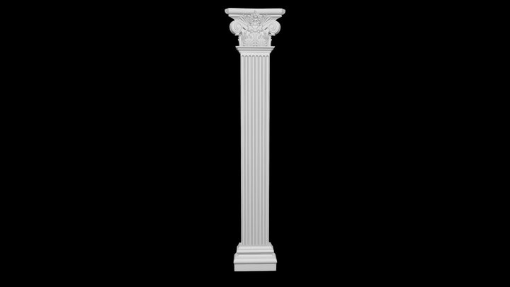 Декоративная пилястра PL-220 3D Model