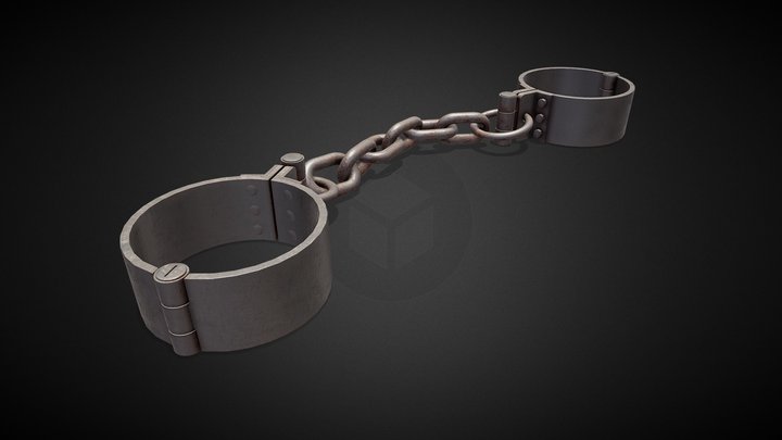 3d Handcuffs Leg Cuffs Model