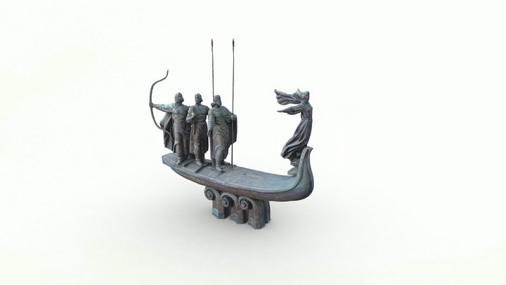Kyiv Founders Monument 3D Model