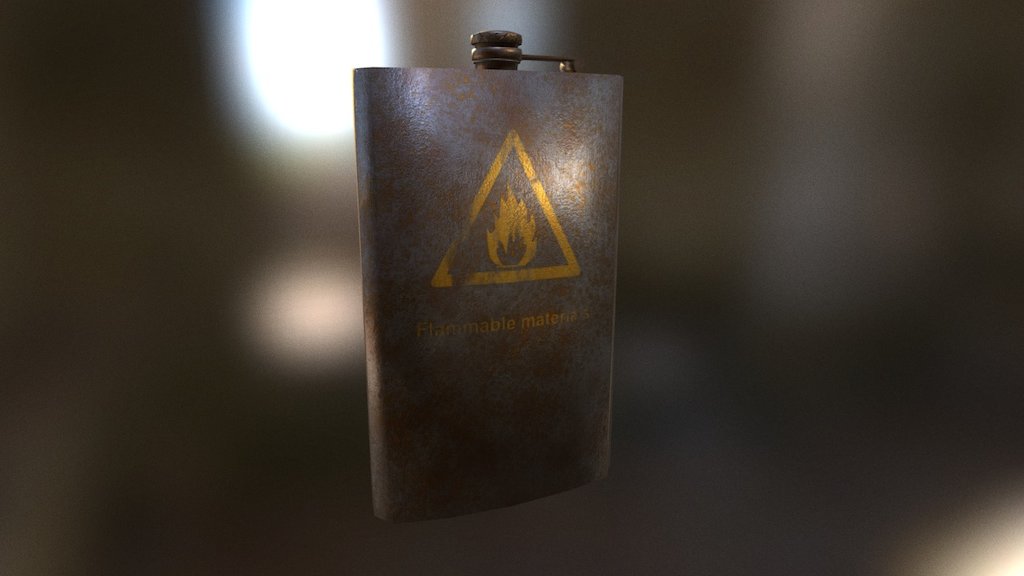 RustyFlask_SamuliKinnunen — Sketchfab embed 3D viewer