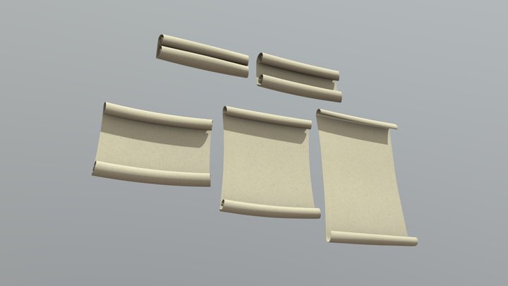 Paper Scroll 3D Model