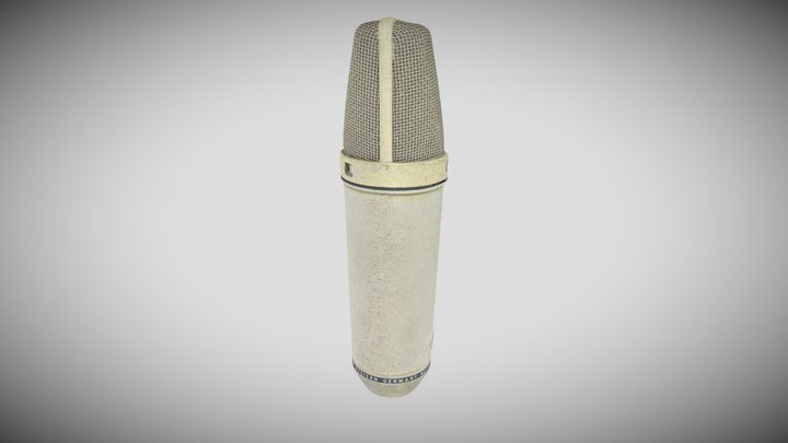 Microfone Neumann U67 3D Model