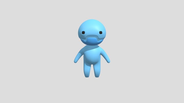 High poly 3D Character Made in Blender! 3D Model
