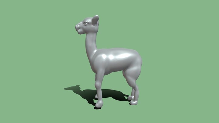 Alpaca 3D Model