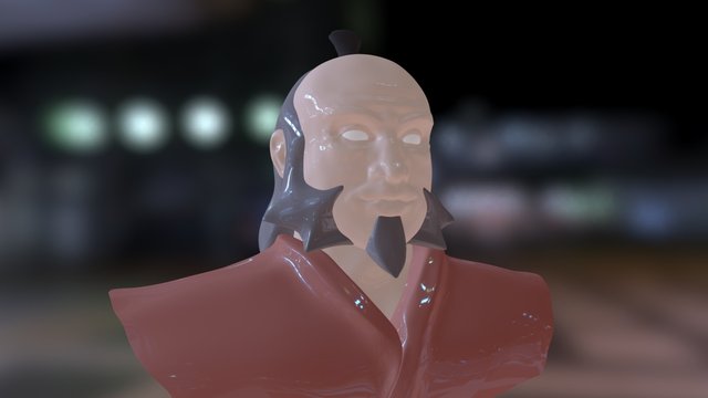 Uncle Iroh bust sculpt 3D Model