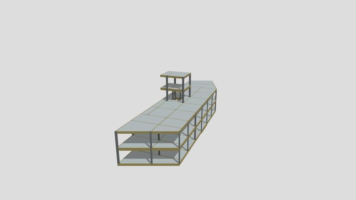 MODELO ESTRUTURAL - POSTO BRAVOA BLOCO A 3D Model