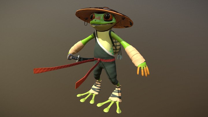 Ronen The Frog WIP 3D Model