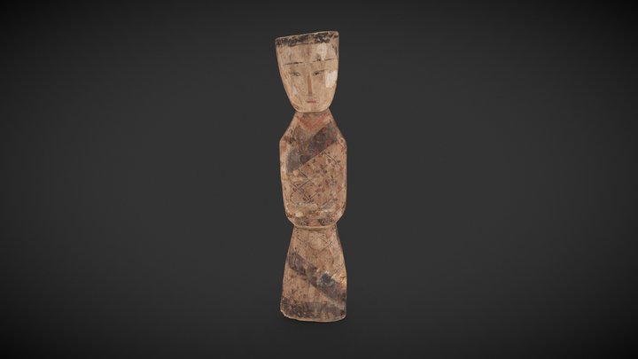 彩绘立俑 3D Model