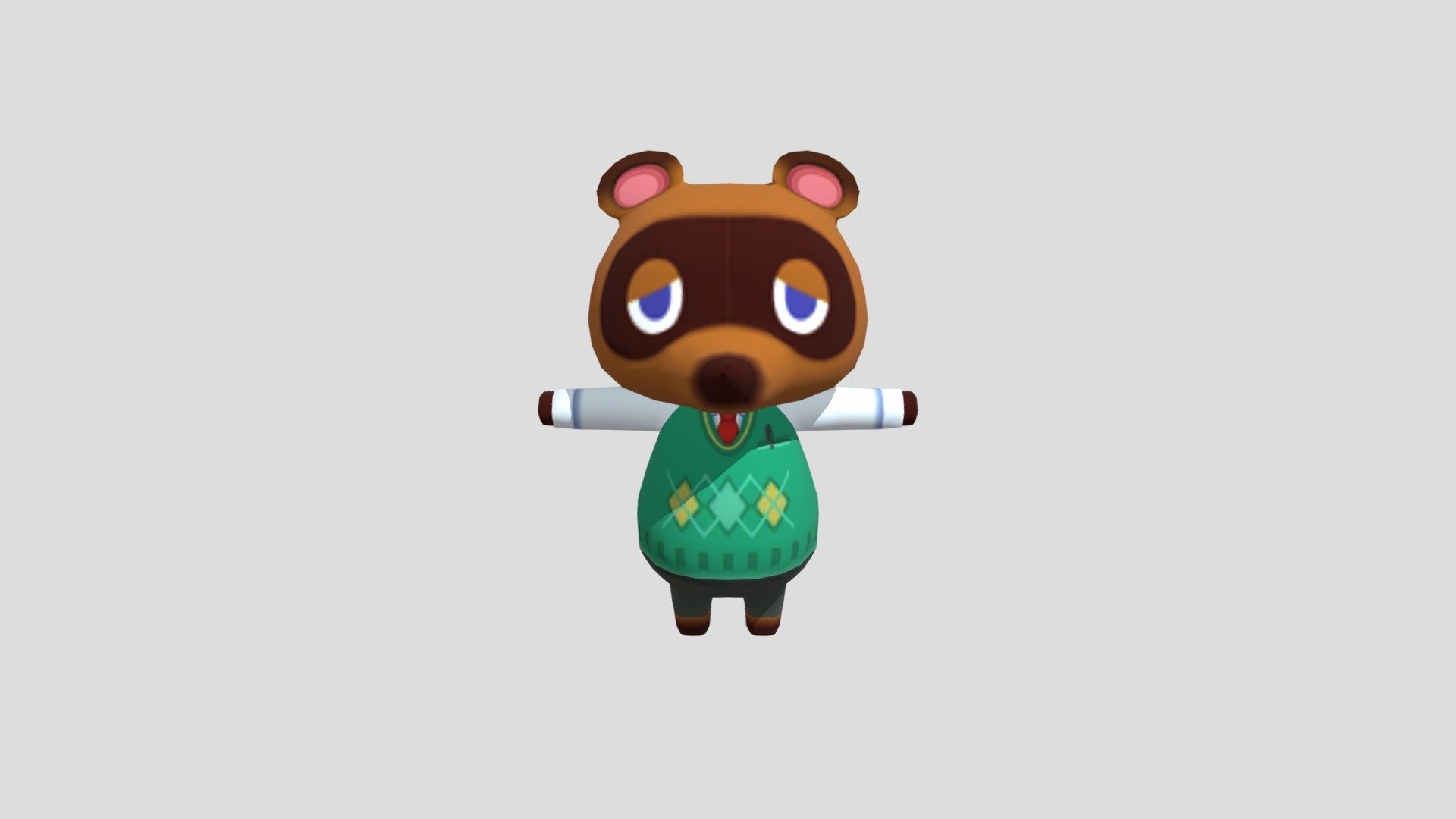 Mobile - Animal Crossing Pocket Camp - Tom Nook - 3D model by ...