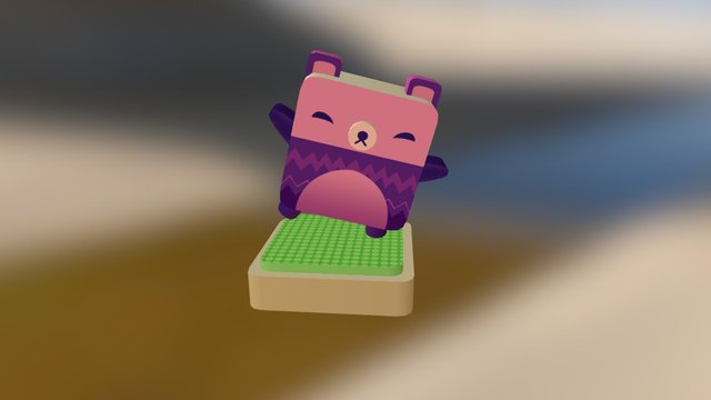 Alphabear 3D Model