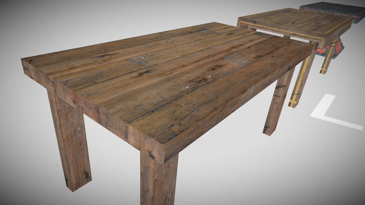 Game table for levels 3D Model