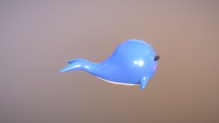 Whale Senpai 3D Model