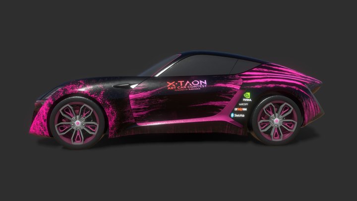 Pink Widow - XTAON:THE ART CAR TEXTURING CONTEST 3D Model