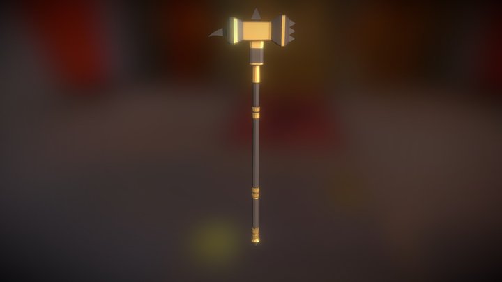 Giant War Hammer 3D Model