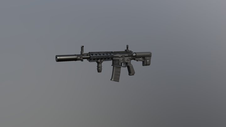 M4 Assault Rifle 3D Model
