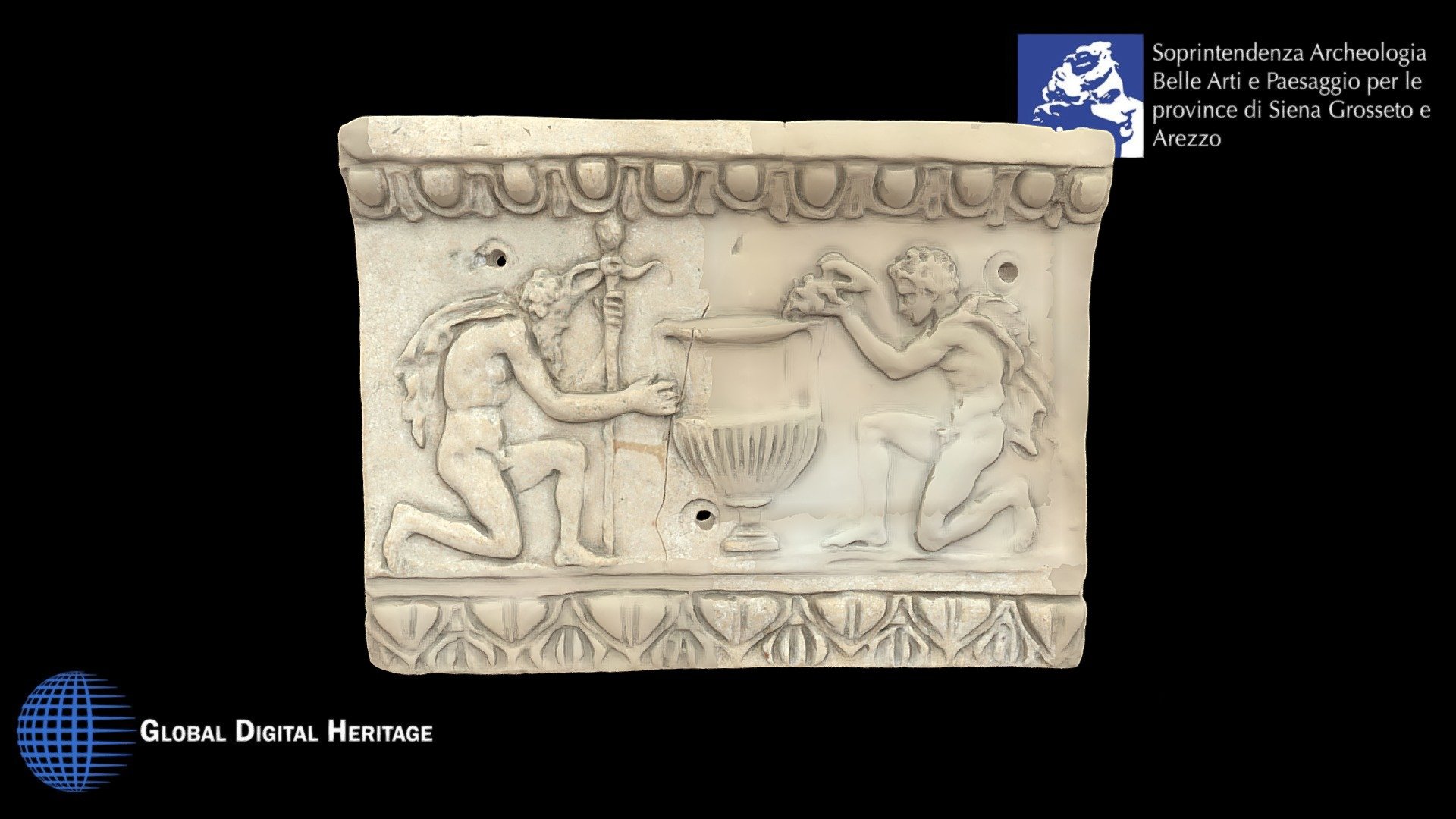 Etruscan terracotta slab