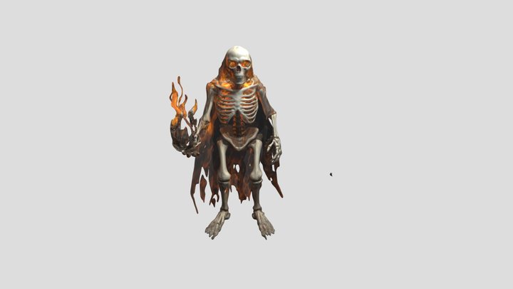 SkeleFlames 3D Model