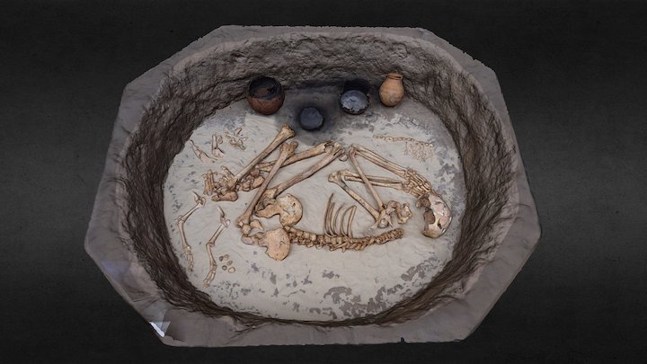 Kerma Culture Burial (~2050-1750 BC) – Modello 3D gratuito STL