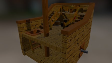 Half Ship 3D Model