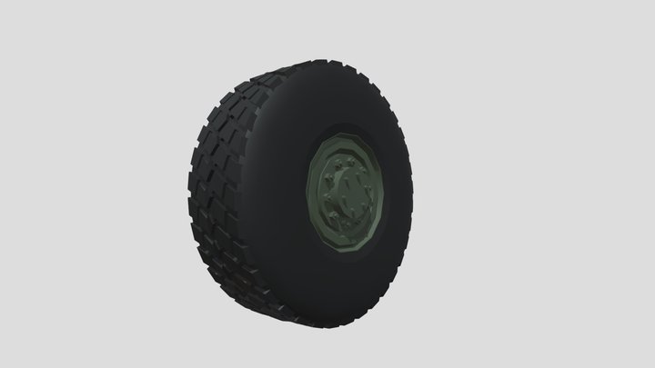 Heavy-Duty Wheel 3D Model