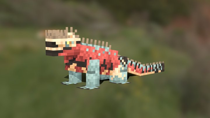 Marine Iguana (Amblyrhynchus cristatus) 3D Model