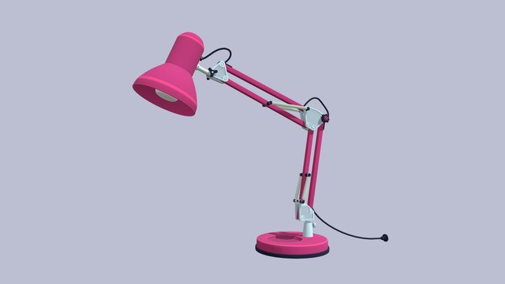 XYZ school_Table lamp detailing 3D Model