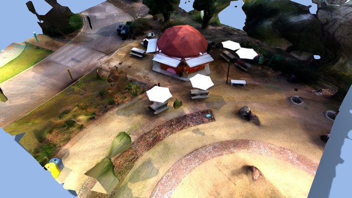 Kiosko Antilen - Cerro San Cristobal, Chile 3D Model