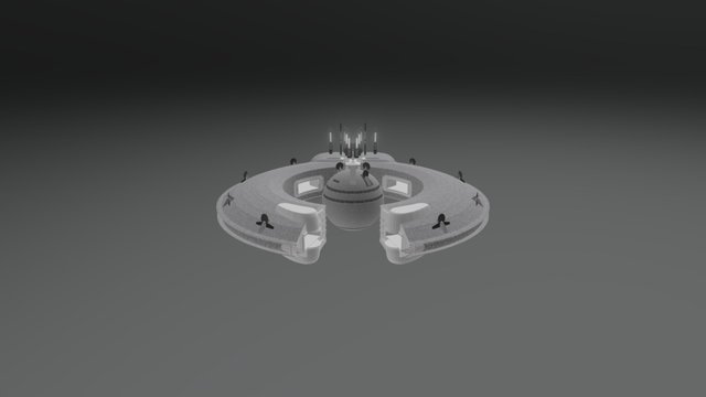 Star Wars "Lucrehulk" model 23.09.2016 Pt 2 3D Model