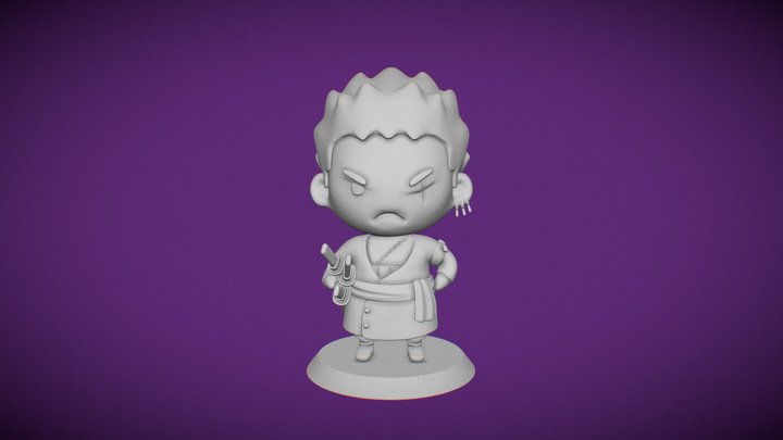 Zoro Chibi - One Piece 3D Model