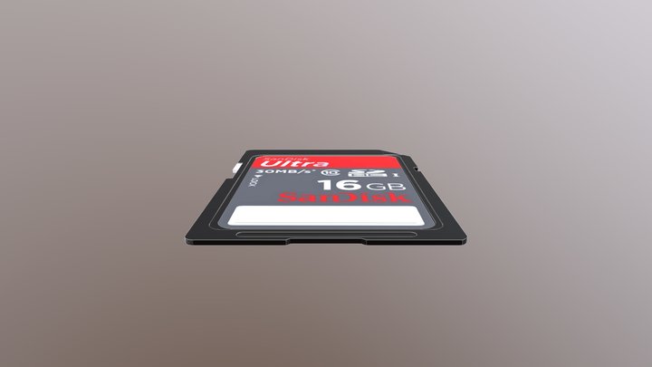 SD-Card 3D Model