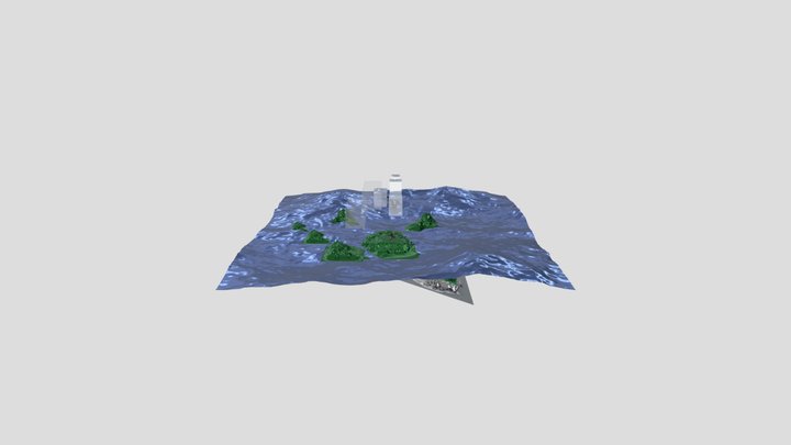 My first animated Ocean 3D Model