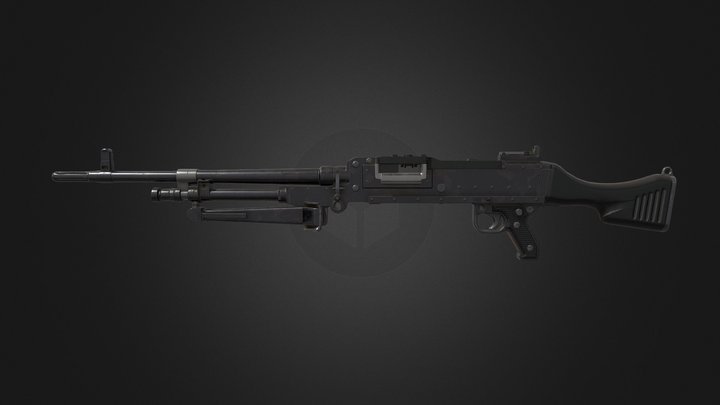 High Detail GPMG 3D Model