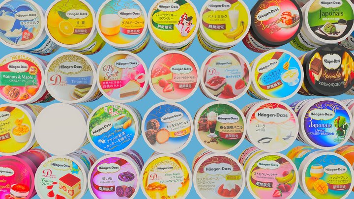 Ice cream pack 3D Model