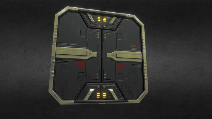 Sci-Fi door 3D Model