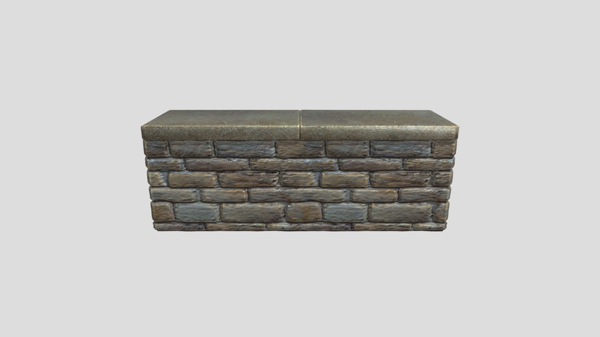 Stone Block Wall - 3D model by renysrety1972 [4e0acf1] - Sketchfab