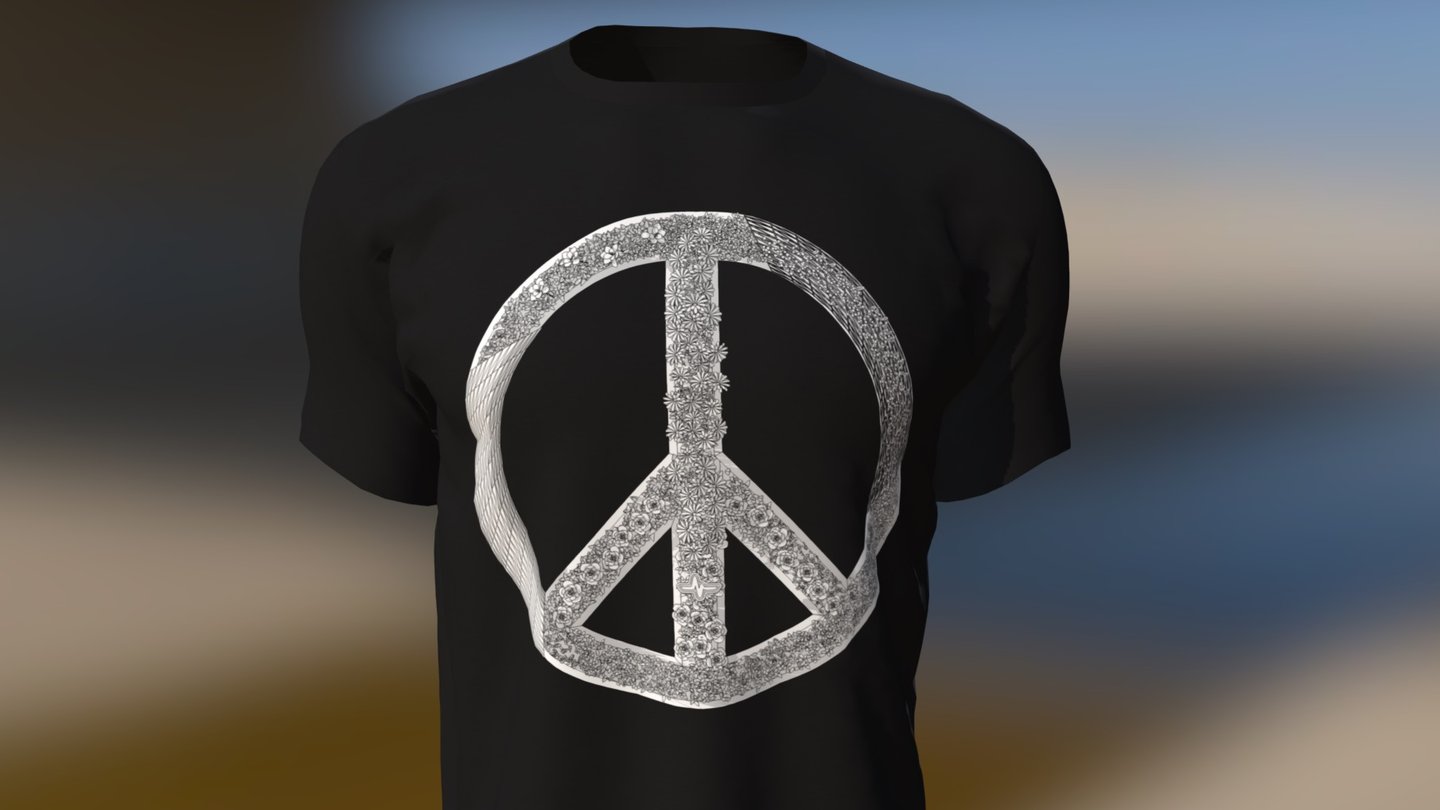 Peace Black 1 1 OBJ